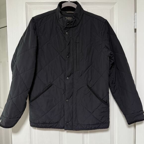 J.Crew Sussex Men's Black Quilted Snap/ Zip Jacket Size Medium - Picture 1 of 12